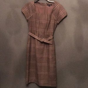 Plaid brown Banana Republic dress